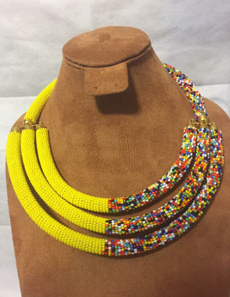 Maasai Beadwork Statement Necklace