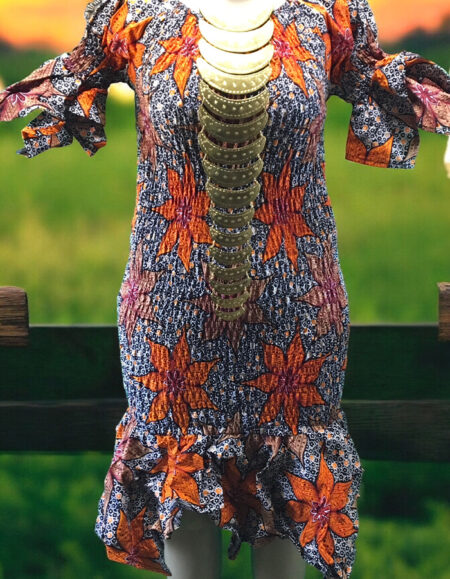 Ankara Elastic Dress