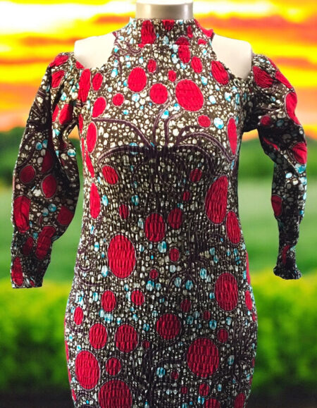 Ankara Elastic Dress