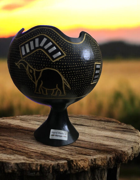 Decorative African Goblet Pot