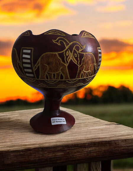 Decorative African Goblet Pot