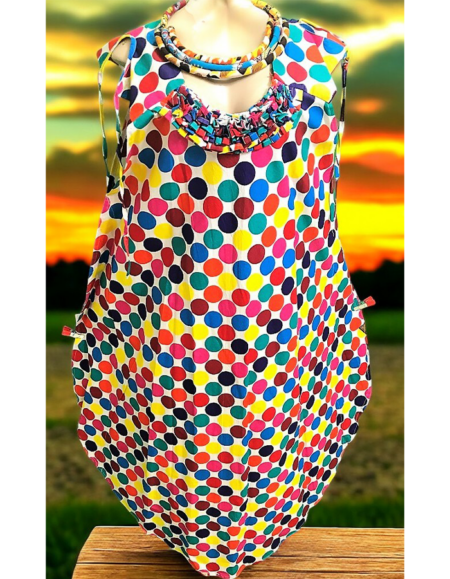 Ankara Chic Off-Shoulder Dress