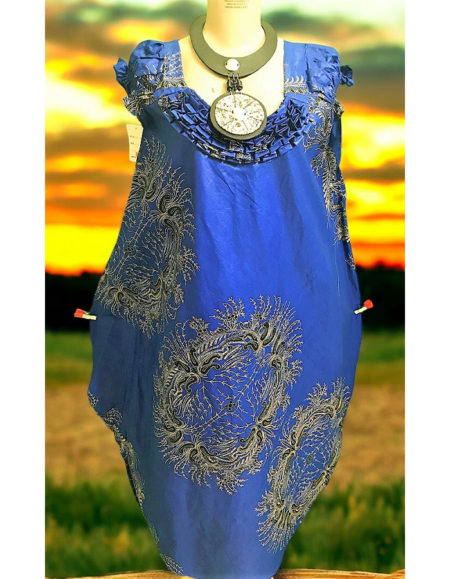 Ankara Chic Off-Shoulder Dress