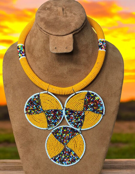Maasai Beadwork Statement Necklace