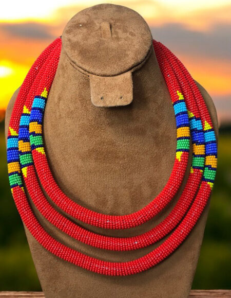 Maasai Beadwork Statement Necklace