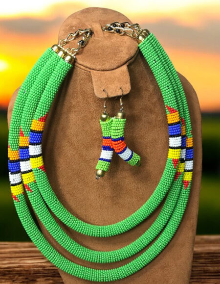 Maasai Beadwork Statement Necklace