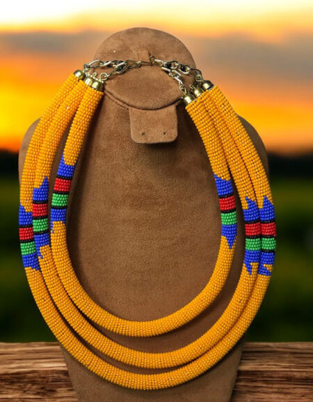 Maasai Beadwork Statement Necklace