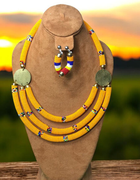 Maasai Beadwork Statement Necklace