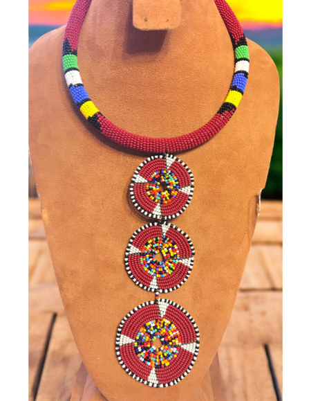Maasai Beadwork Statement Necklace
