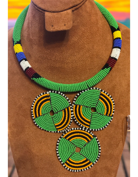 Maasai Beadwork Statement Necklace