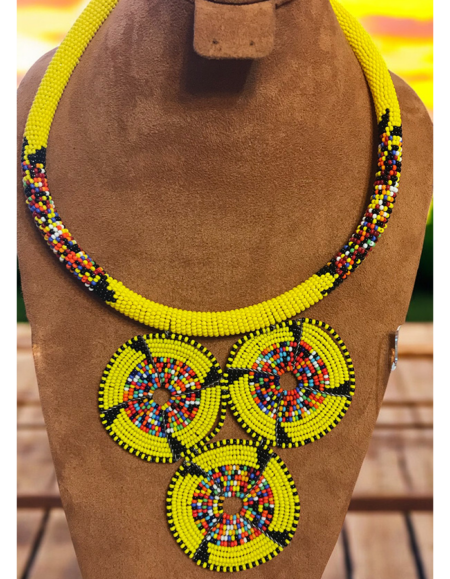 Maasai Beadwork Statement Necklace