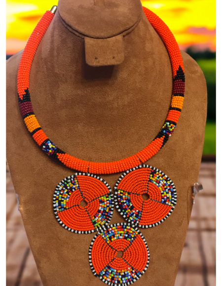 Maasai Beadwork Statement Necklace