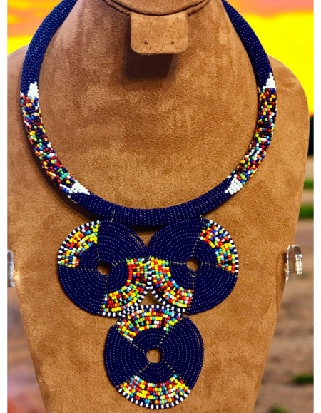 Maasai Beadwork Statement Necklace