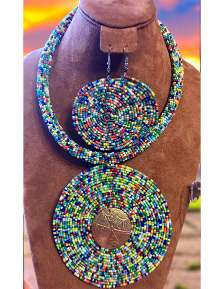 Maasai Beadwork Statement Necklace