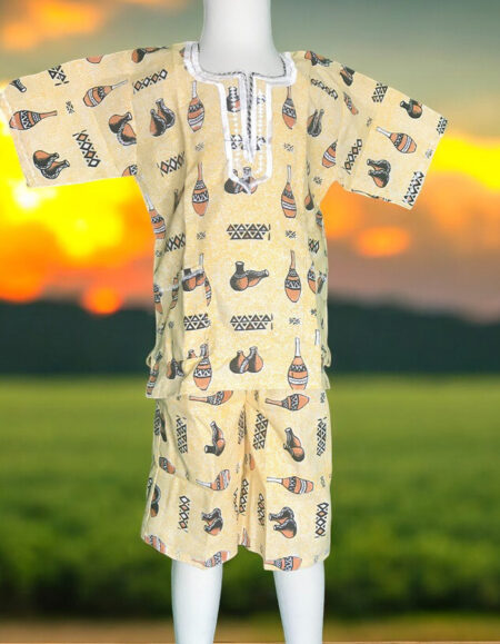 Traditional African Dashiki Set for Kids