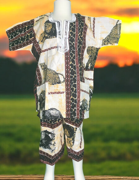 Traditional African Dashiki Set for Kids