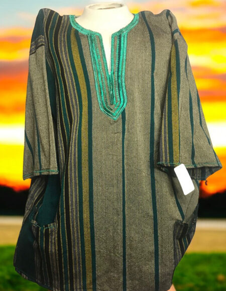 Traditional Plaid Dashiki Shirt
