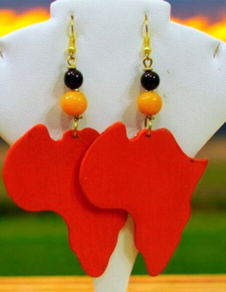African Heart Earrings