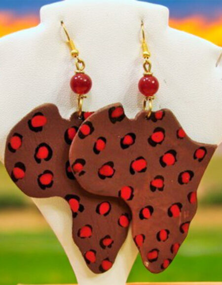 African Heart Earrings