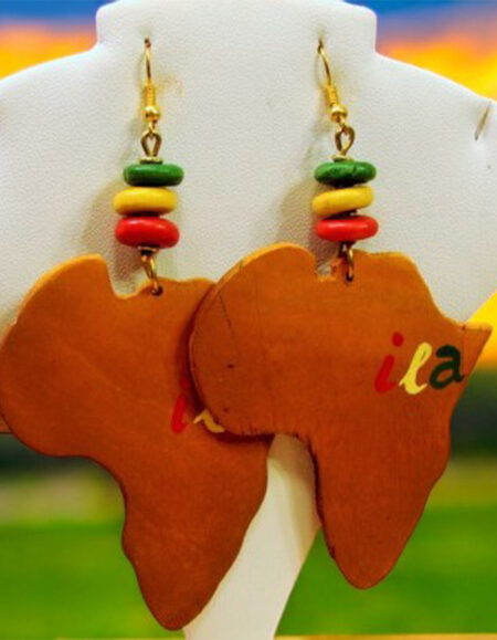 African Heart Earrings