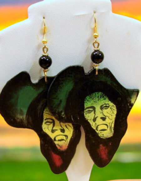African Heart Earrings