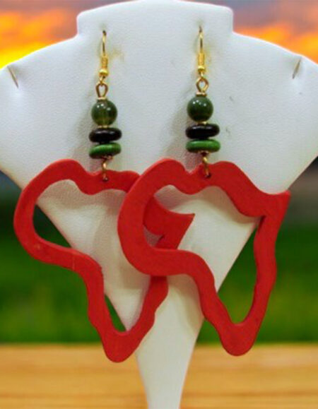 African Heart Earrings