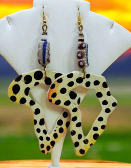 African Heart Earrings