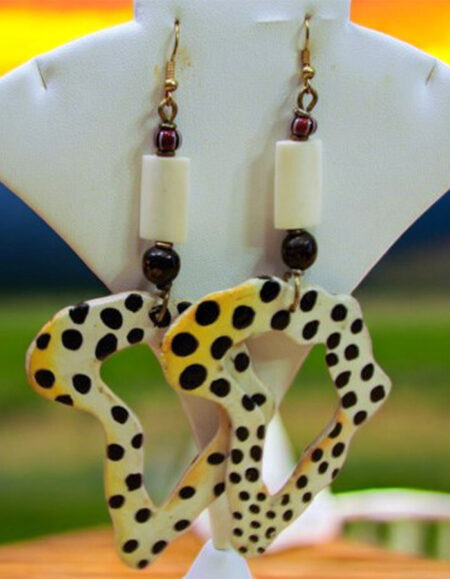 African Heart Earrings