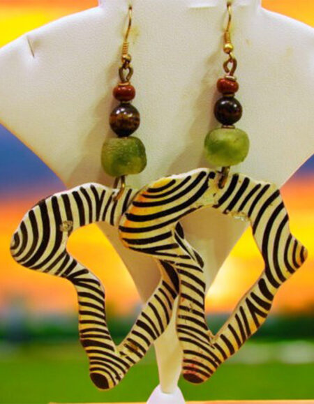 African Heart Earrings