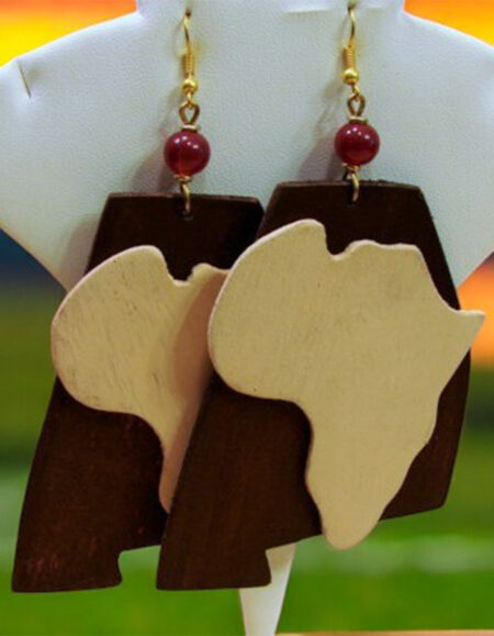 African Heart Earrings