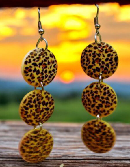 Wild Elegance Leopard Print Earrings