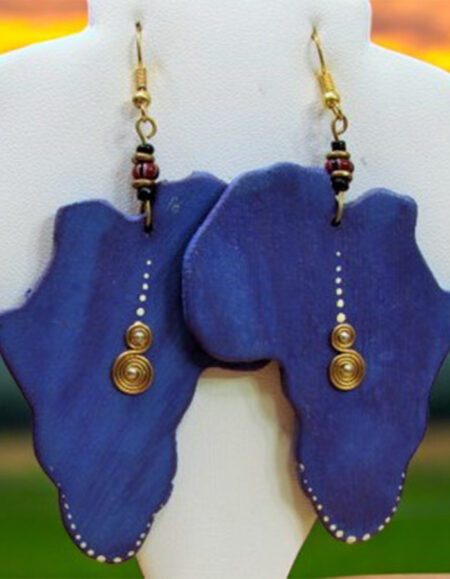 African Heart Earrings