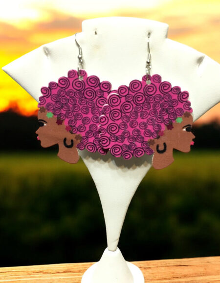 Afro Art Drop Earrings