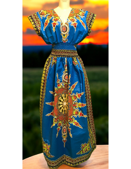 Elastic Kaftan Dress