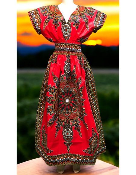 Elastic Kaftan Dress