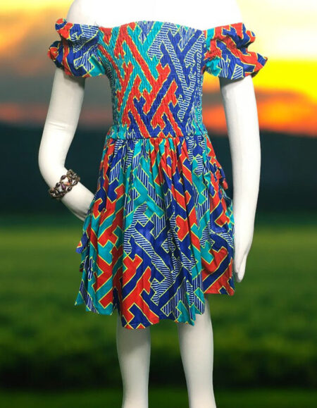 Ankara Gem Dress for Kids