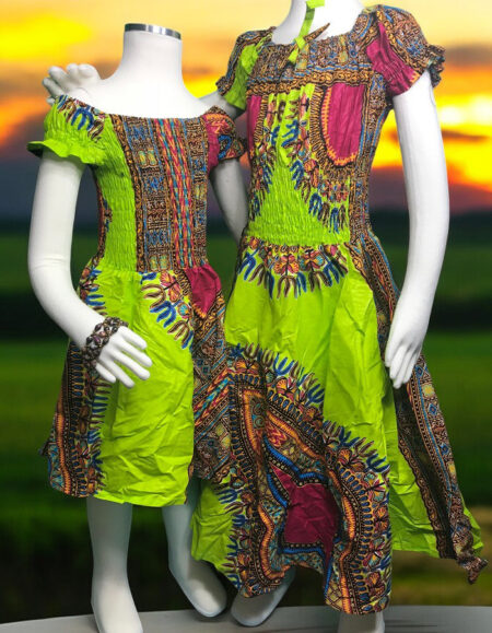 Ankara Gem Dress for Kids