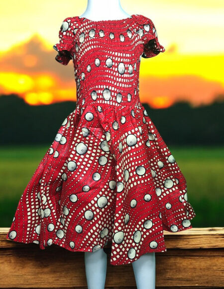 Ankara Gem Dress for Kids