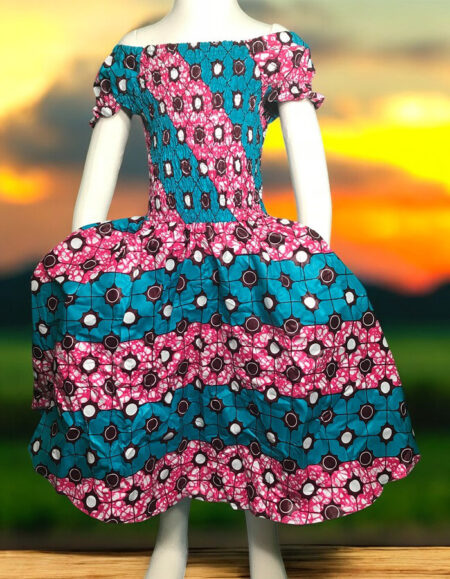 Ankara Gem Dress for Kids