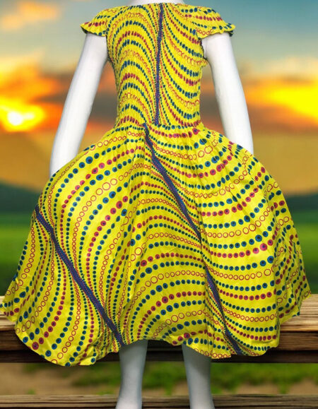 Ankara Gem Dress for Kids