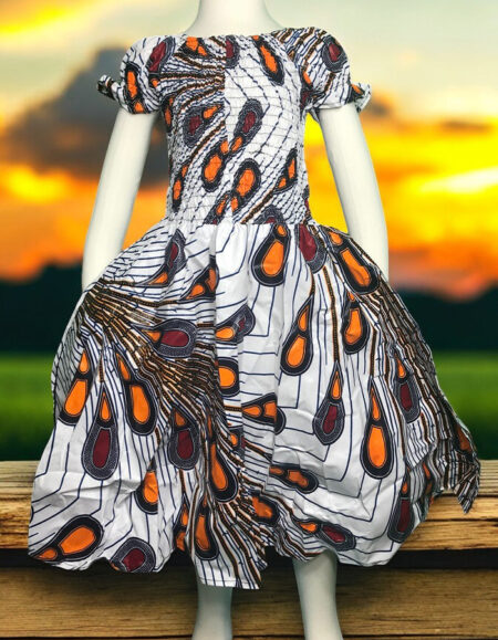 Ankara Gem Dress for Kids