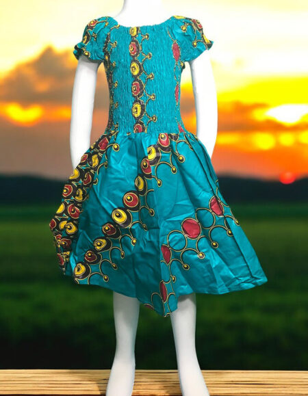 Ankara Gem Dress for Kids