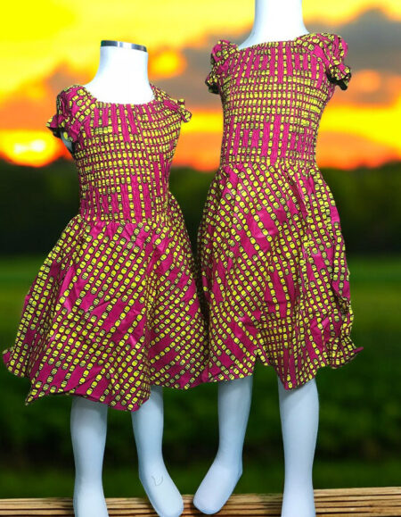 Ankara Gem Dress for Kids