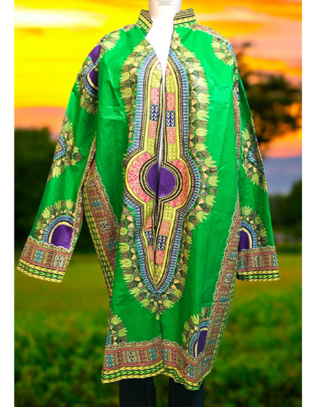 Vibrant Dashiki Kimono