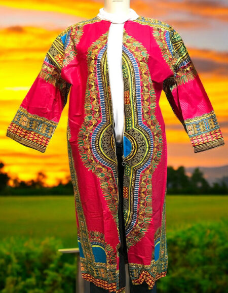 Vibrant Dashiki Kimono