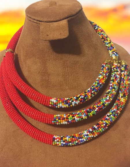 Maasai Beadwork Statement Necklace