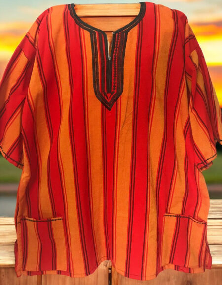 Traditional Plaid Dashiki Shirt