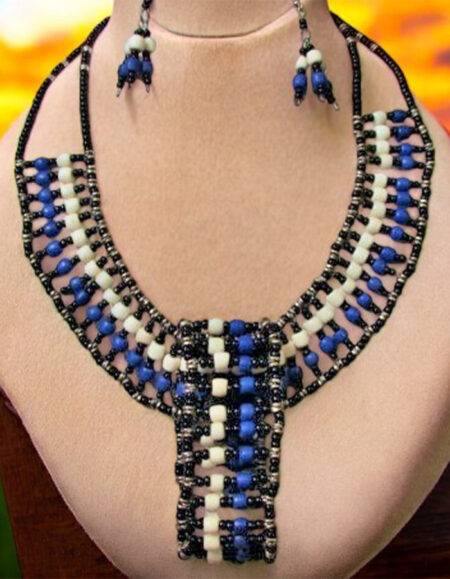 Handcrafted African Beaded Statement Necklace