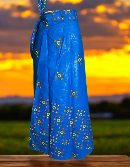 Vibrant African Print Maxi Skirt