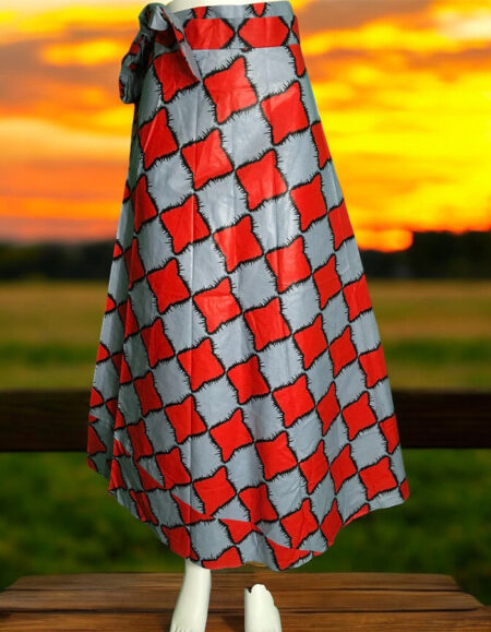 Vibrant African Print Maxi Skirt